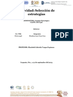 Seleccion de Estrategias. Mendoza Lezo Cesar Ivan