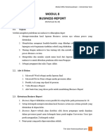 Modul 8. Business Report Format