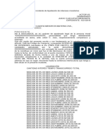 Escrito de Incidente de Liquidación de Intereses Moratorios