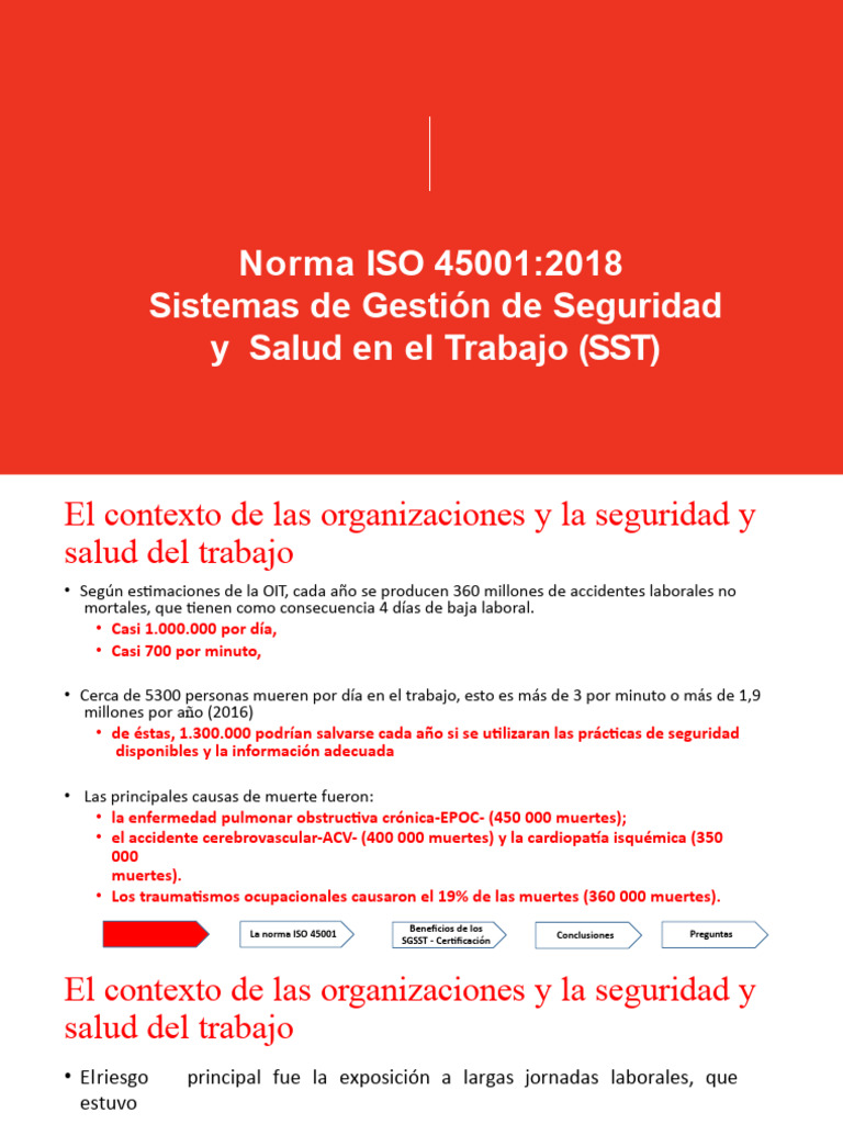 ISO 45001: Gestión de Seguridad Laboral | PDF | Seguridad y salud ...