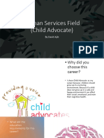 Human Services Field - (Child Advocate)