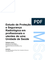 Estudo de Proteção e Segurança Radiológica em Profissionais e Utentes de Uma Unidade de Saúde