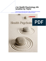 Test Bank For Health Psychology 4th Canadian by Taylor