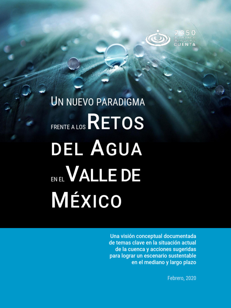 Retos Del Agua Valle De Mexico Pdf Agua Agua Subterránea