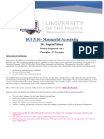 BUS 5110 Managerial Accounting - Written Assignment Unit 1