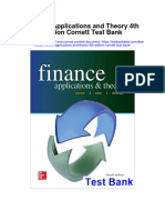 Finance Applications and Theory 4th Edition Cornett Test Bank