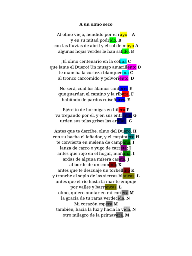 A Un Olmo Seco | PDF