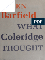 What Coleridge Thought - Owen Barfield