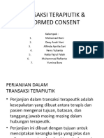 Transaksi Terapiutik & Informed Consent