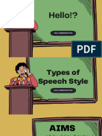 Speech Style Presentation