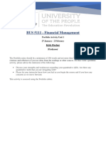 BUS 5111 - Financial Management-Portfolio Activity Unit 1