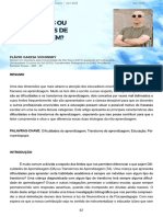 (ARTIGO) VICHINSKY - Dificuldades Ou Transtornos de Aprendizagem (2023)