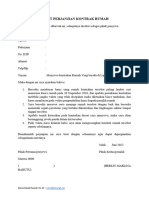 322 - Contoh Surat Kontrak Rumah