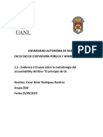 2.3 - Evidencia 2 Ensayo Sobre La Metodología Del Accountability Del Libro "El Principio de Oz