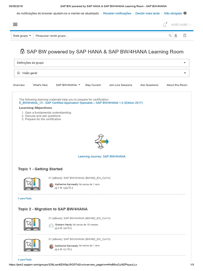 SAP BW powered by SAP HANA & SAP BW_4HANA Learning Room SAP BW_4HANA PDF Sap Se