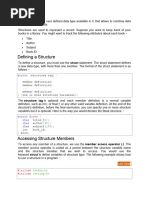 Structures in C