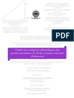 Etude Des Composés Phénoliques Des Parties Aériennes de Ormocarpum Sennoides (Fabaceae)