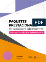 Paquetes Prestacionales de Salud Para Adolescentes