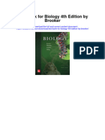 Test Bank For Biology 4th Edition by Brooker