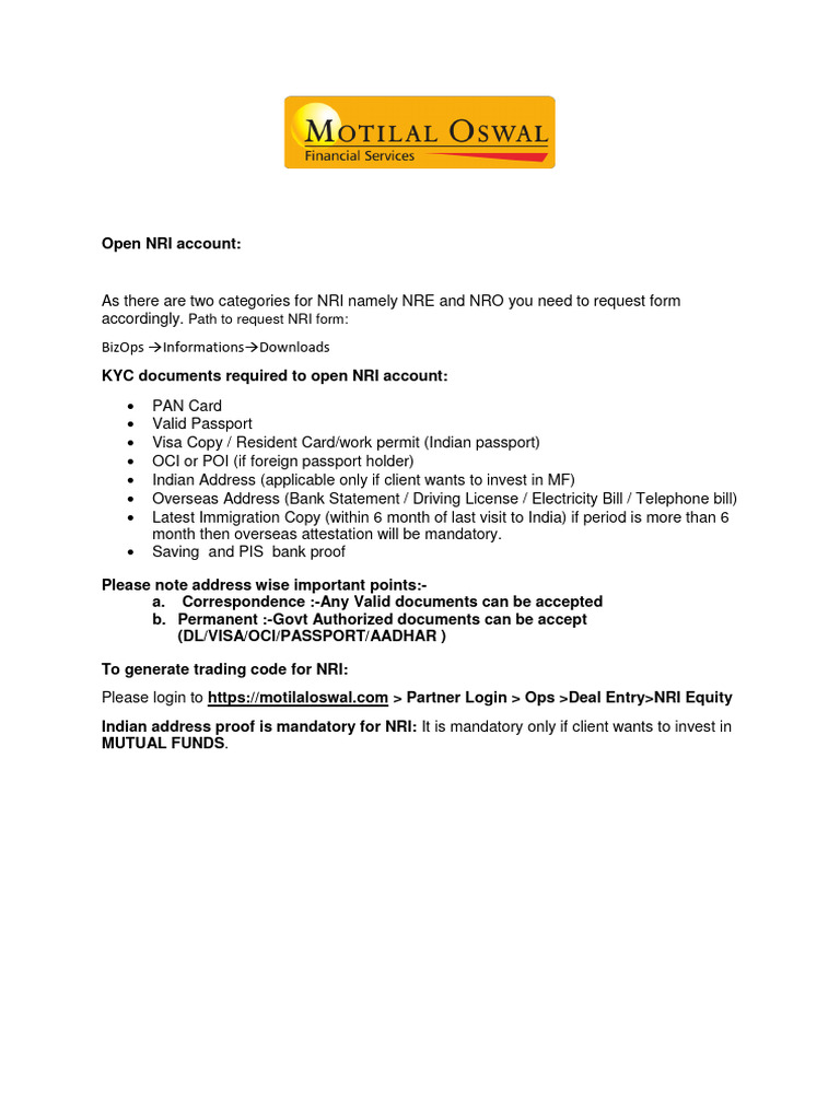 Checklist | PDF | Securities (Finance) | Investing