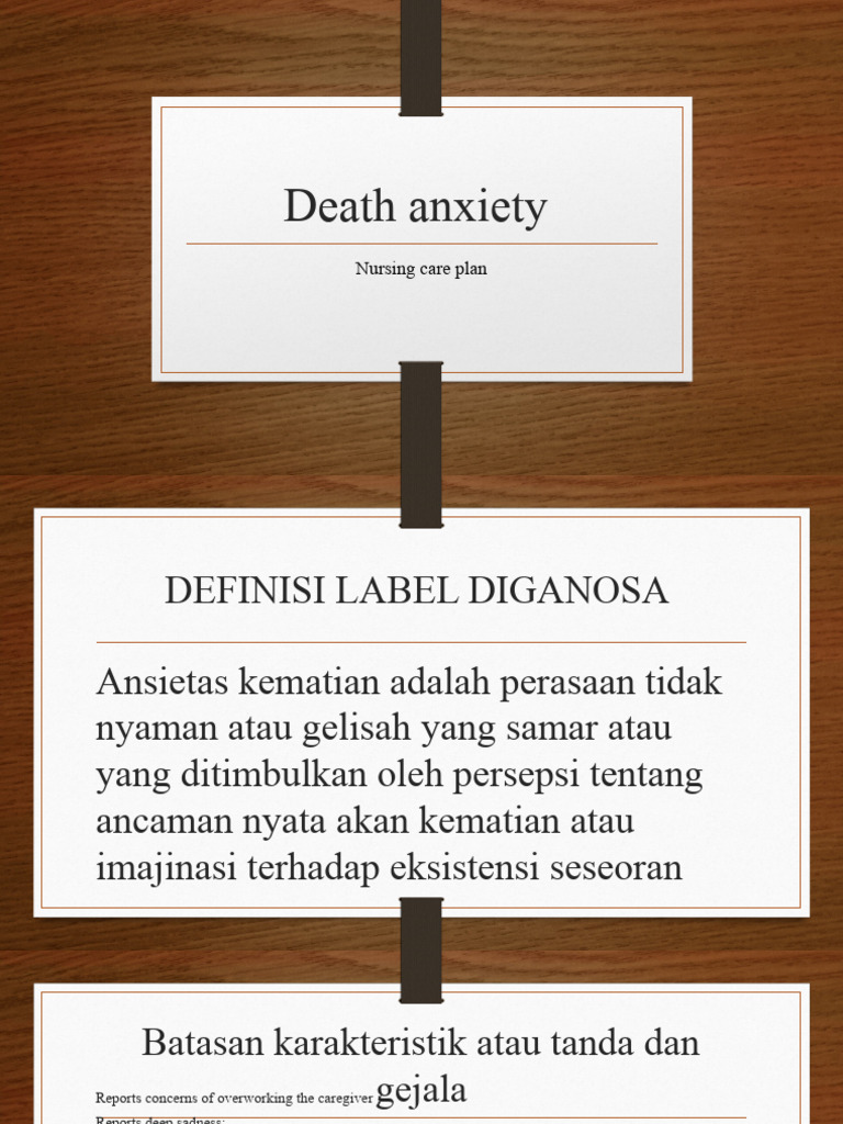 Death Anxiety PDF Grief Emotions