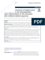 2020 Tomographic Assessment of Palatal Suture Opening Pattern and Pterygopalatine Suture Disarticulation in The Axial Plane After Midfacial Skeletal Expansion