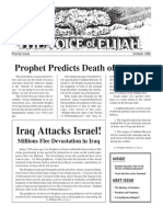 Prophet Predicts Death of Hussein Newsletter