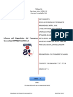 Formato Informe Diagnóstico General de La Empresa