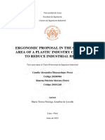 Ergonomic Proposal in The Storage Area of A Plastic Industry Company To Reduce Industrial Risks