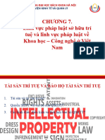 CHƯƠNG 7. Lĩnh vực pháp luật sở hữu trí tuệ và lĩnh vực pháp luật về Khoa học - Công nghệ ở Việt Nam