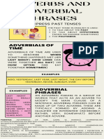 Past Tense. Adverbs and Adbervial Phrases. Infografía.