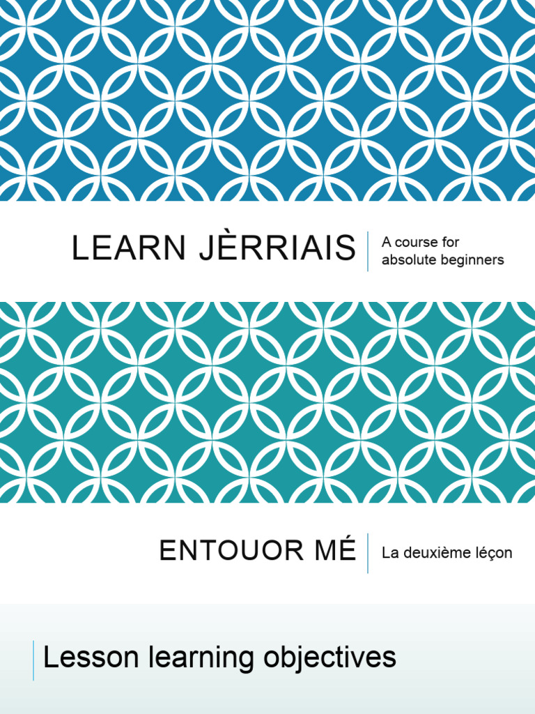 Beginner's Guide to Jèrriais Language | PDF | Morphology | Linguistic ...