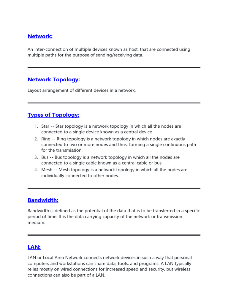Networking Cheat Sheet PDF Computer Network Transmission Control