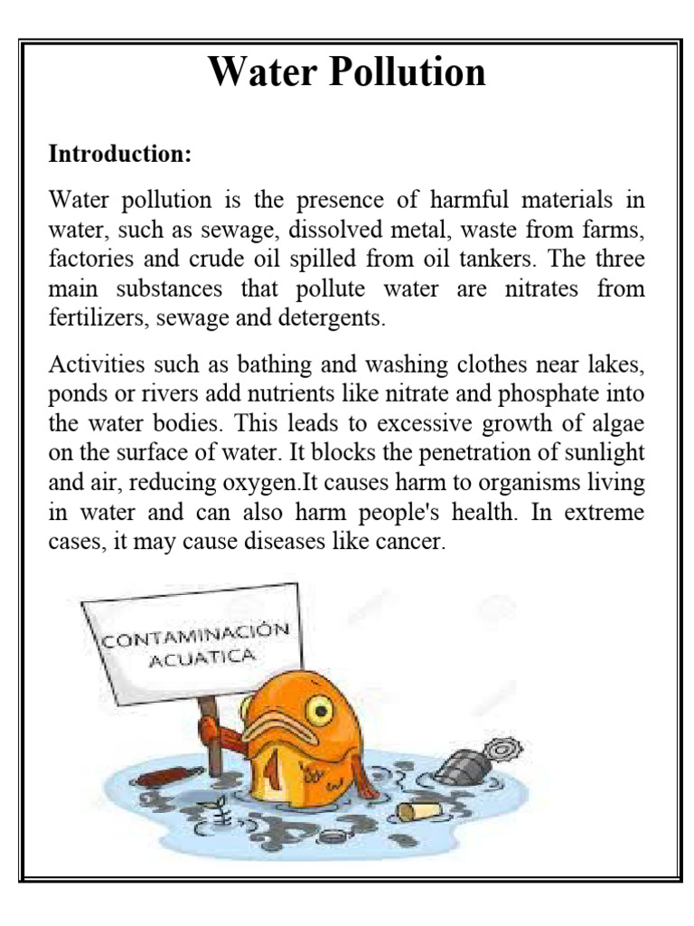 Water Pollution PDF