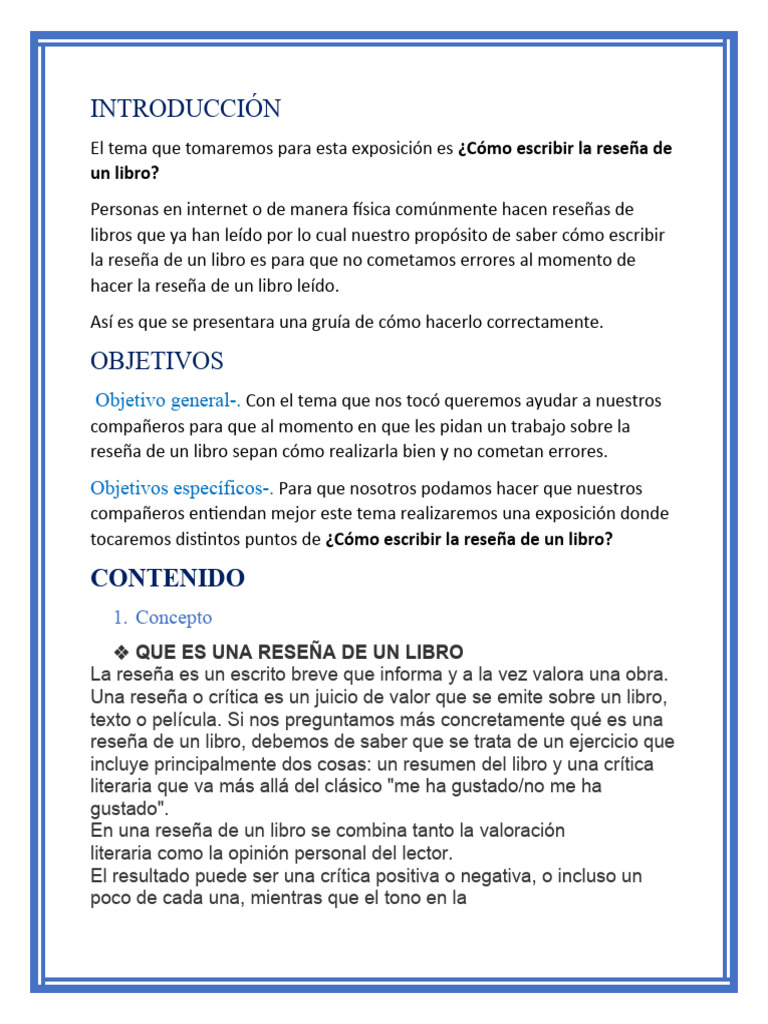 Cómo Escribir una Reseña de un Libro | PDF | Libros | Escritura