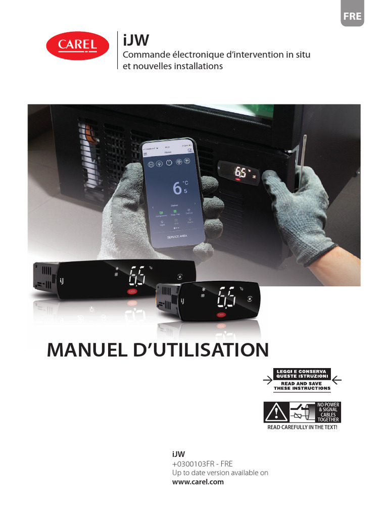 Manuel d'utilisation iJW CAREL | PDF | Déchets électroniques | Déchets