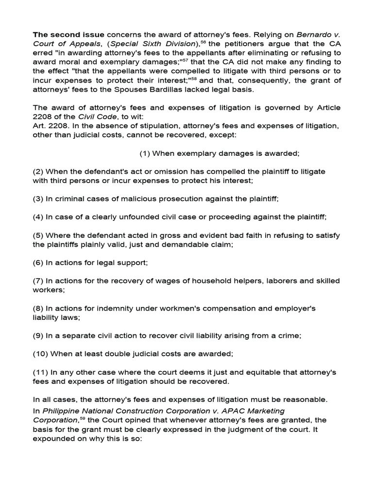 Attorney's Fees PDF Lawsuit Attorney's Fee