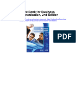 Test Bank For Business Communication 2nd Edition