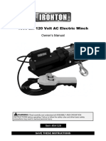 1500-Lb. 120 Volt AC Electric Winch: Owner's Manual