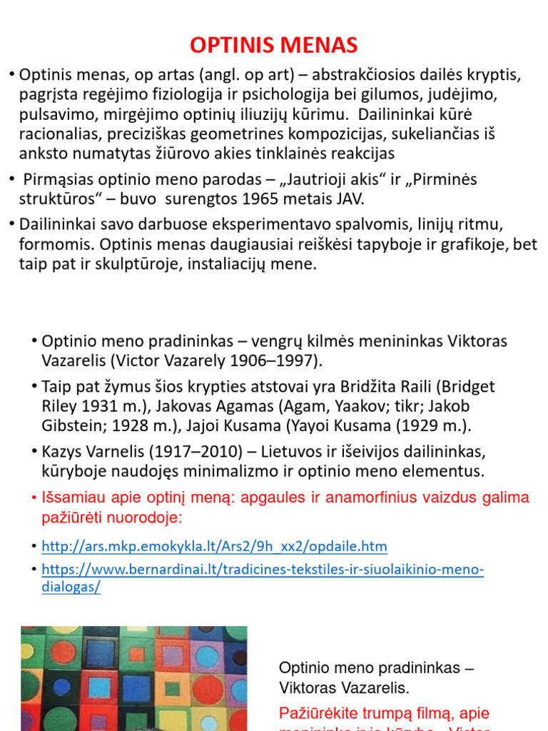 Optinis Menas | PDF