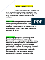 Articulos de La Constitucion Politica