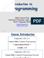 Introduction To Computer Programming With C Language