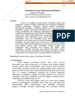 Jurnal Uswatun Chasanah (Ontologi, Epistemologi, Aksiologi Pendidikan Matematika)