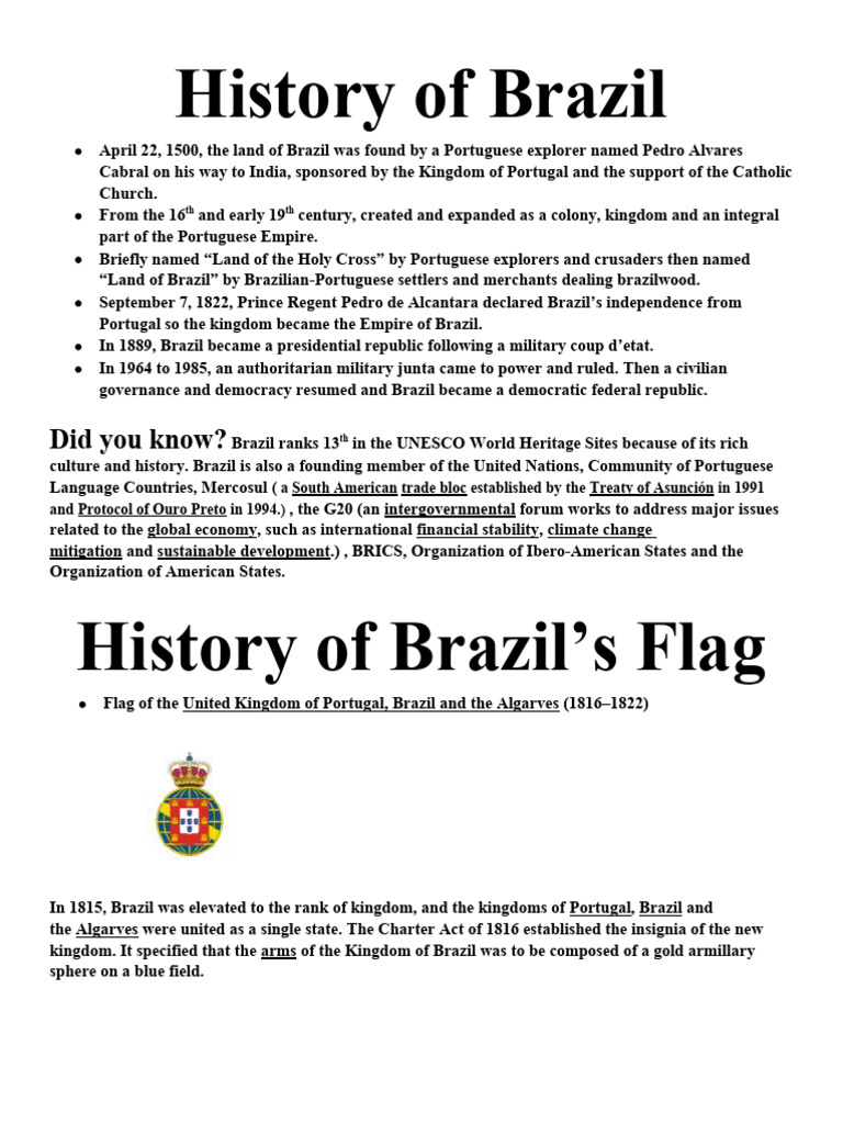 History of Brazil | PDF | Brazil
