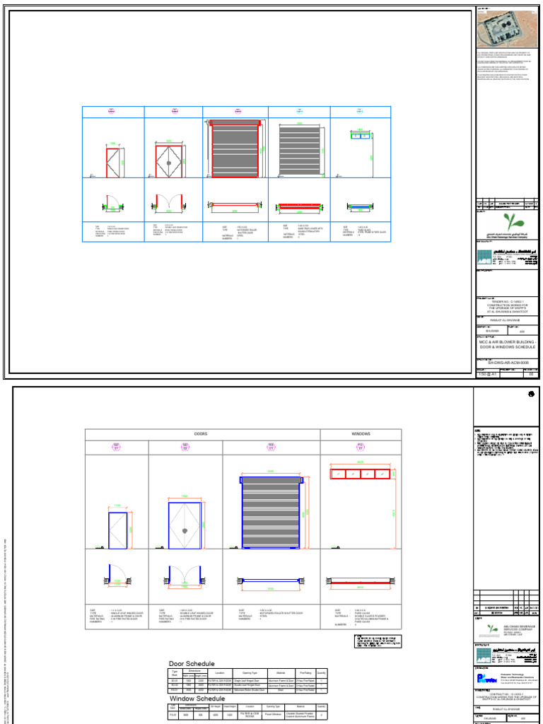 WWTP Doors and Windows Schedule | PDF | Door | Window