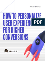 How To Personalize User Experiences For Higher Conversions