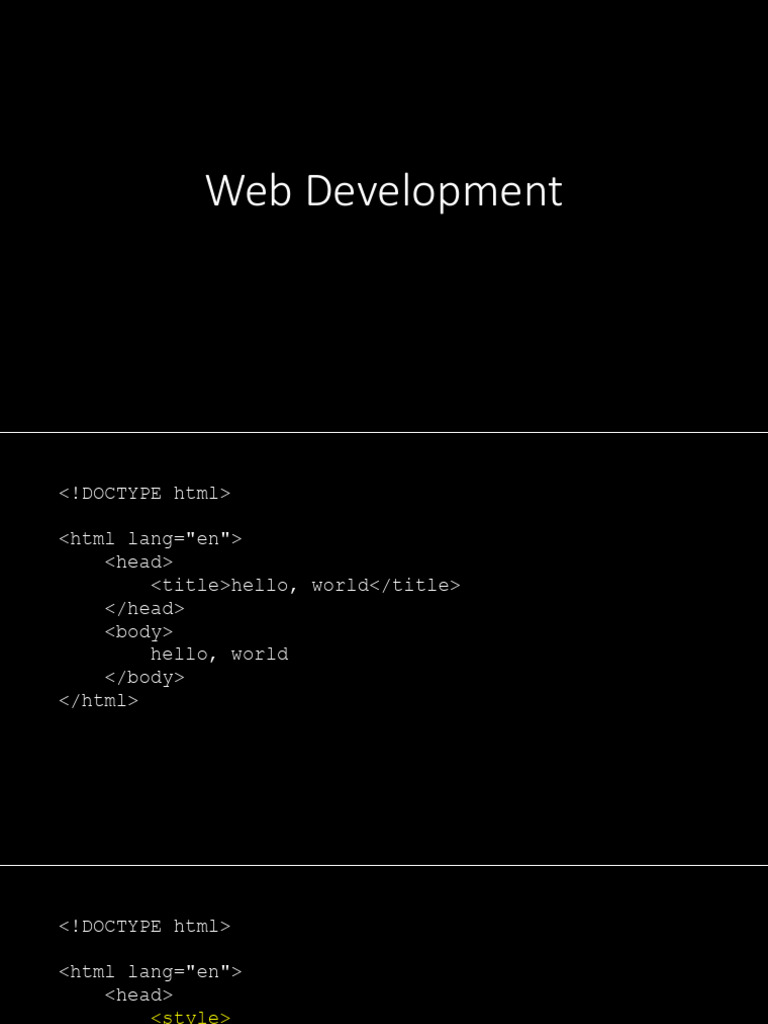 Web Development | PDF