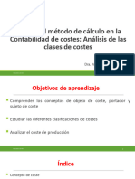 El Método de Cálculo en La Contabilidad de Coste. Análisis de Las Clases de Costes 133 250923