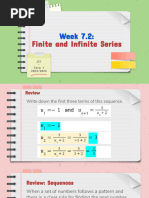 Week 7.2 Finite and Infinite Series