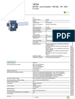 Product Data Sheet: NG125 - Circuit Breaker - NG125L - 2P - 50A - C Curve